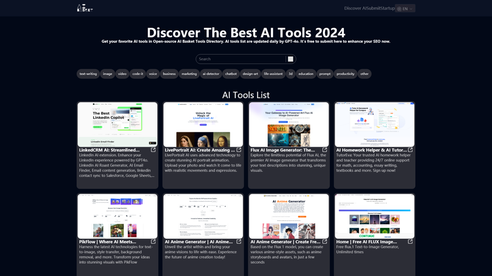 Get your best AI Tools | Open-source AI Basket Tools Directory