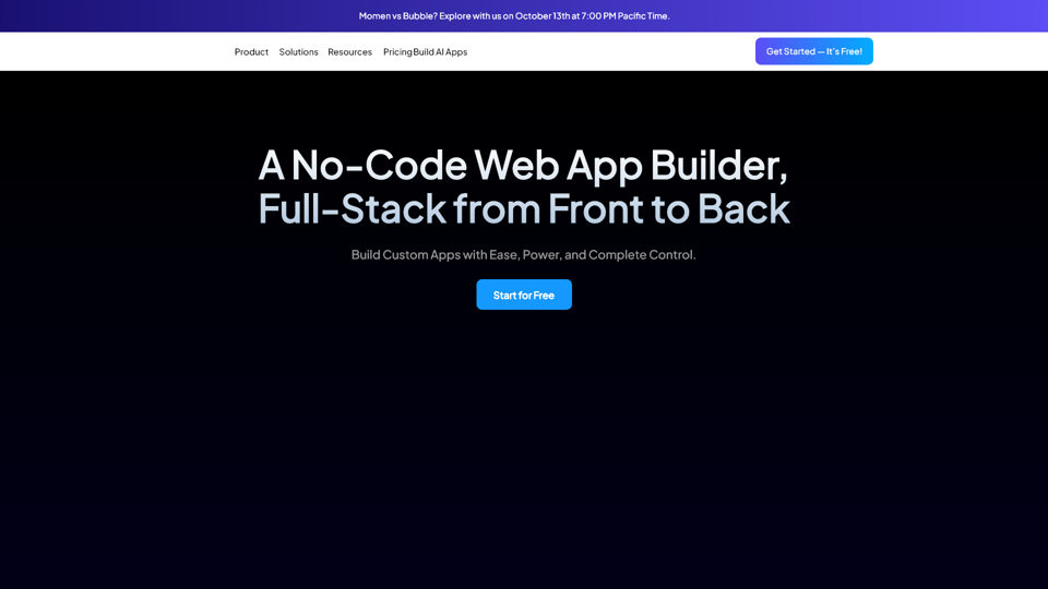 Build Web Apps with No-Code | Momen