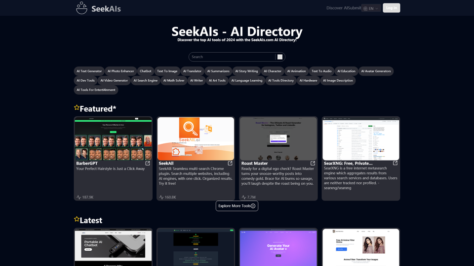 SeekAIs - AI Directory | Get Your Best Tools