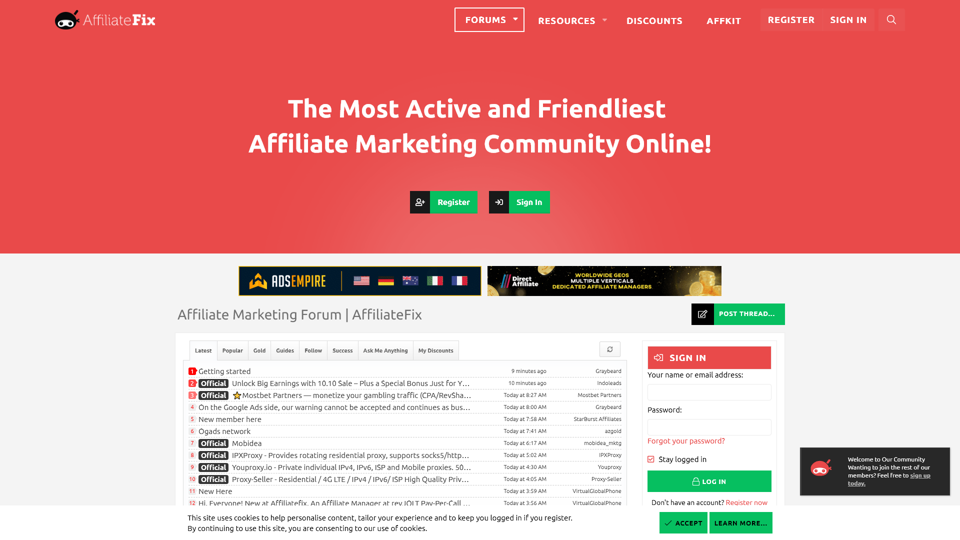 Affiliate Marketing Forum | AffiliateFix