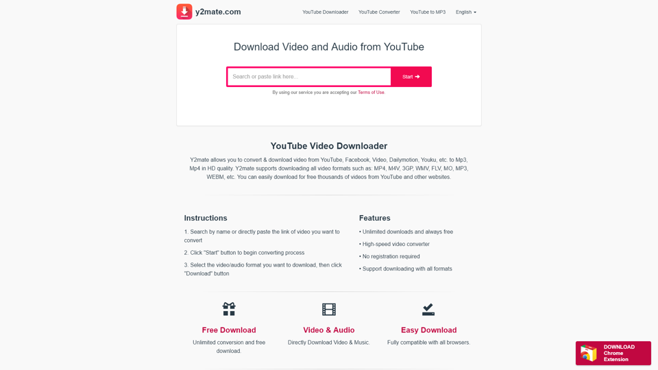 YouTube Downloader - Download YouTube videos in MP3, MP4, 3GP