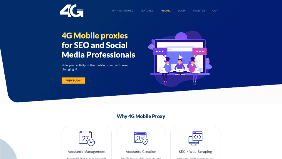 Proxies Móveis 4G - $39/mês