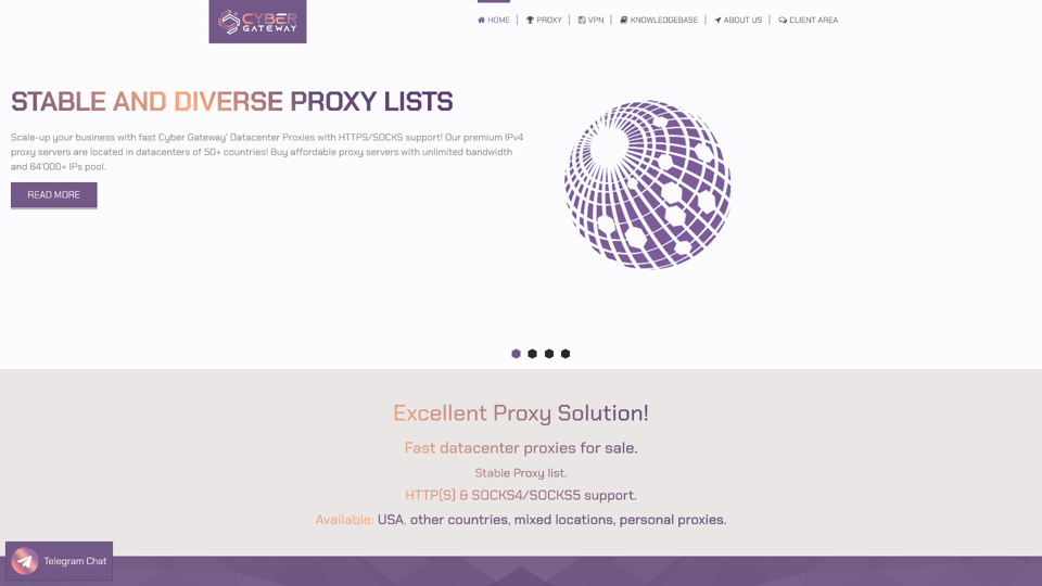 Cyber Gateway - Anonymous Proxy Service