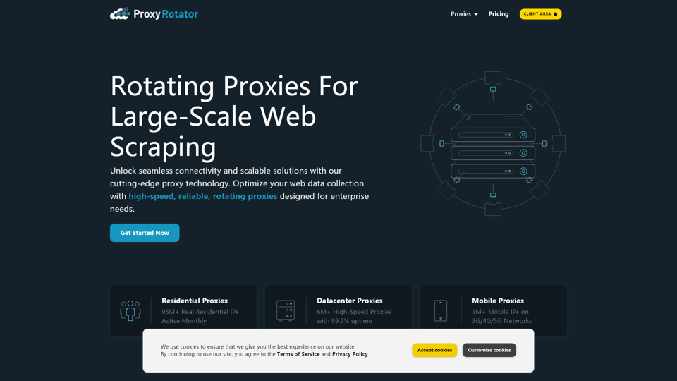 Proxy Rotator - Solução de Proxy Todo-em-Um para Scraping Web