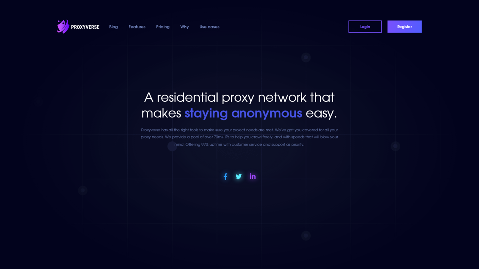 Proxyverse: Führendes Residential-Proxy-Netzwerk