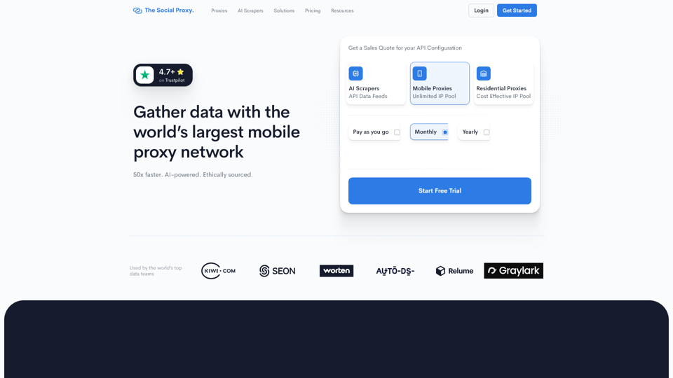 The Social Proxy - Web Scraping And Proxies Solutions Powered by AI
