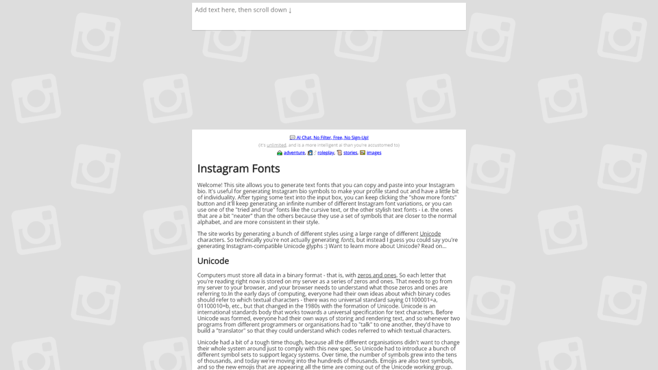 Instagram Schriftarten Generator (𝓬𝓸𝓹𝔂 𝕒𝕟𝕕 𝓅𝒶𝓈𝓉𝑒) ― IGFonts.io