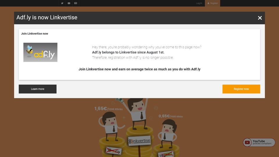 Linkvertise - Earn Money with Links | Monetization done right