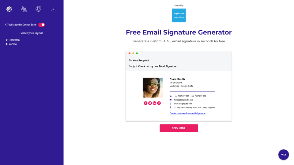 Générateur de Signature Email Gratuite