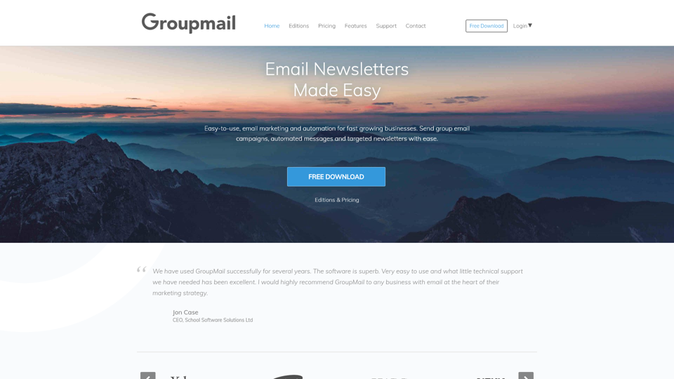 Free group email and mass email newsletter software