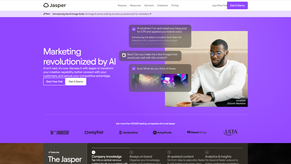 Jasper | Copiloto de IA para equipos de marketing empresarial