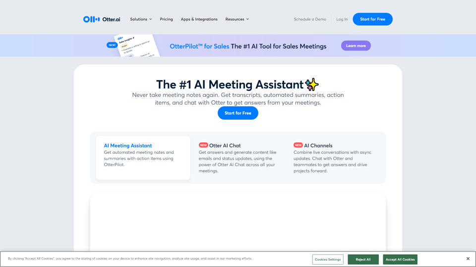 Otter.ai - AI Meeting Note Taker & Real-time AI Transcription