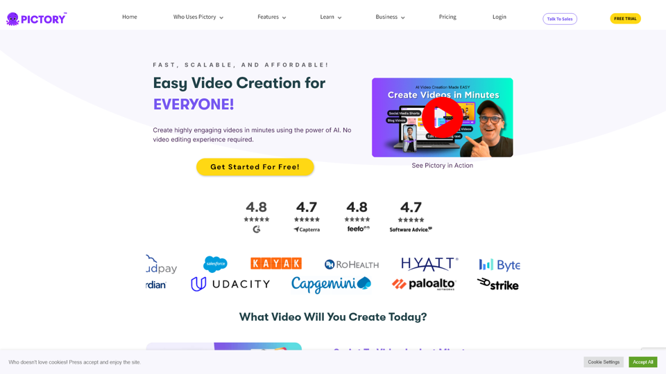 Pictory - Easy Video Creation For EVERYONE