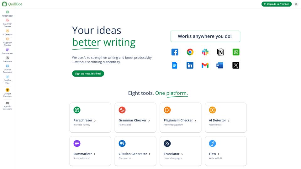 QuillBot: Your complete writing solution