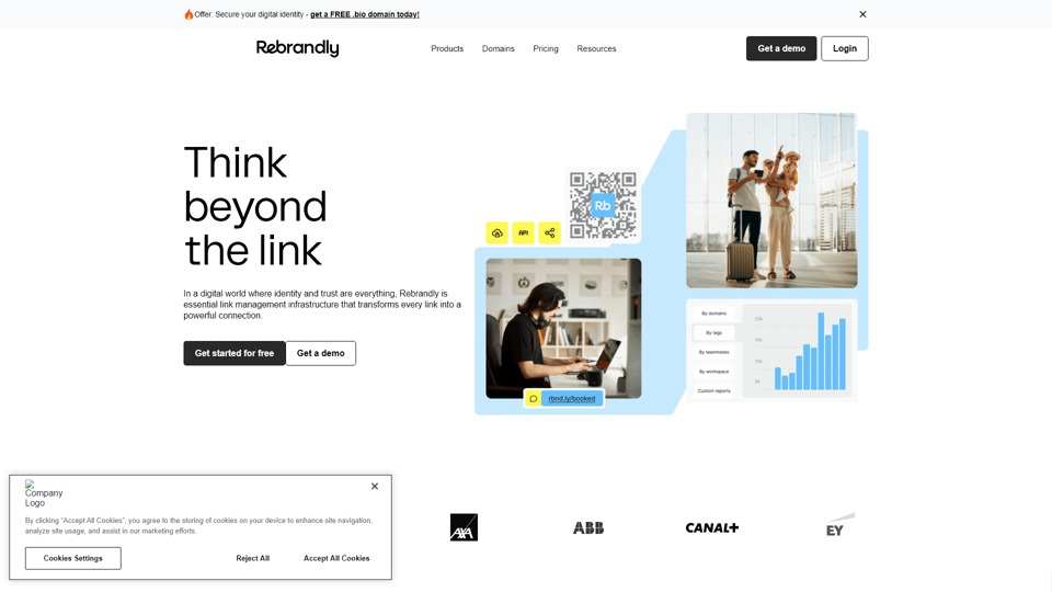 #1 plataforma para links curtos de marca | Rebrandly