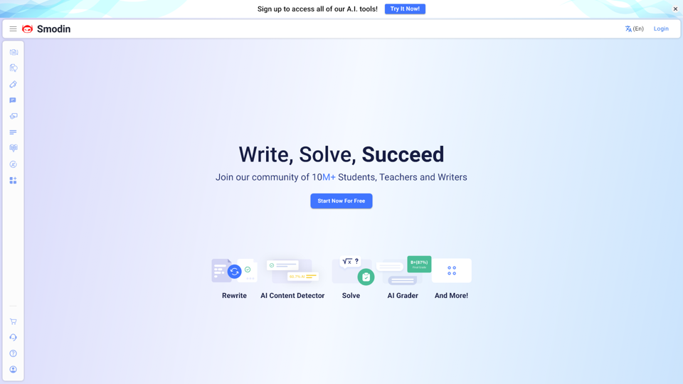 Smodin: Multi-lingual Writing Assistance