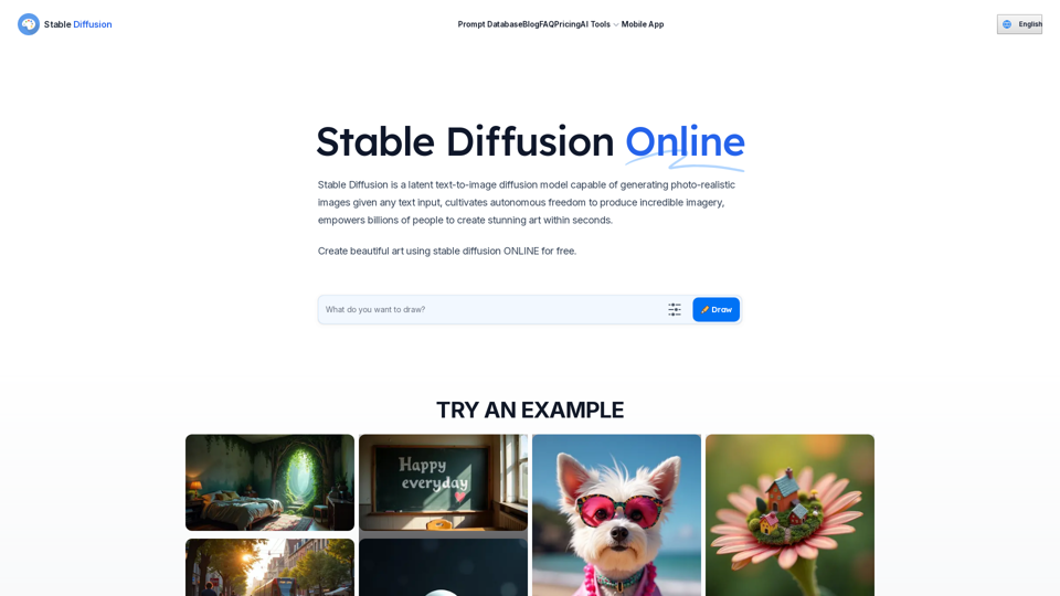 Stabile Diffusion Online