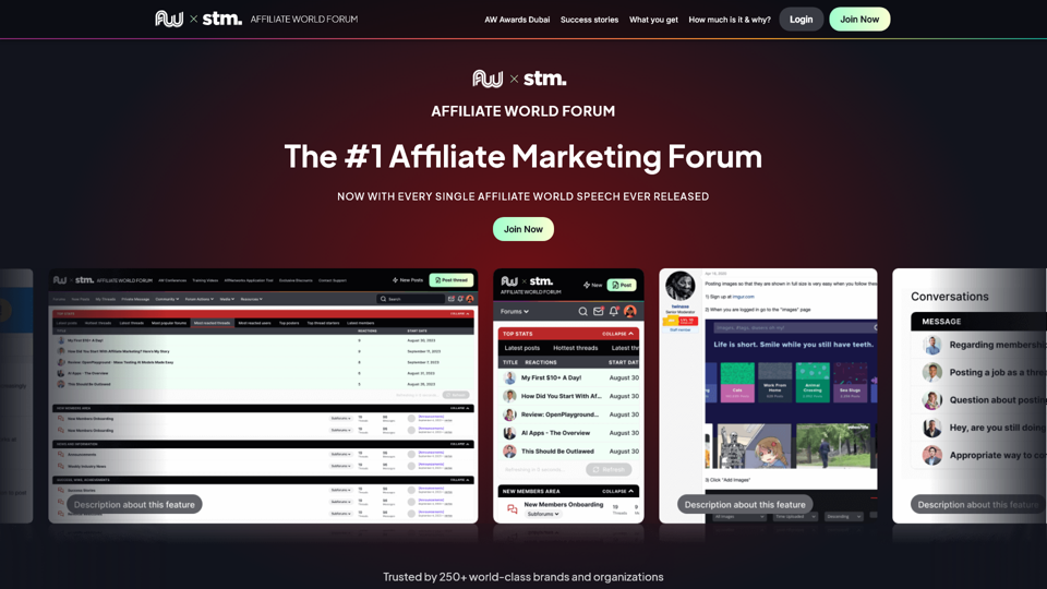 Affiliate World Forum - The #1 Affiliate Marketing Forum