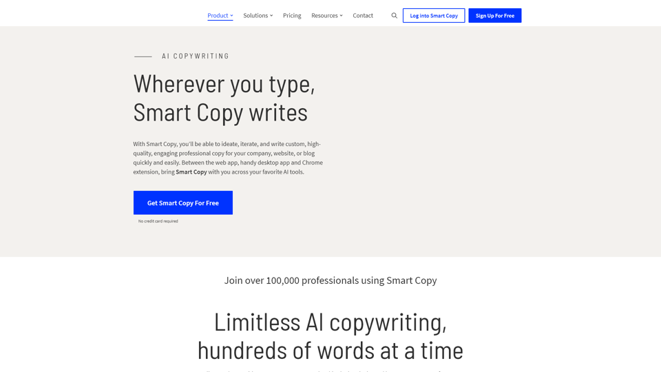 Smart Copy - AI copywriting and content generator tool | Unbounce