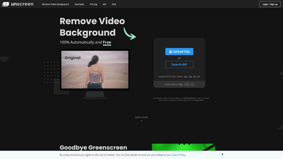 Remover Fundo de Vídeo – Unscreen