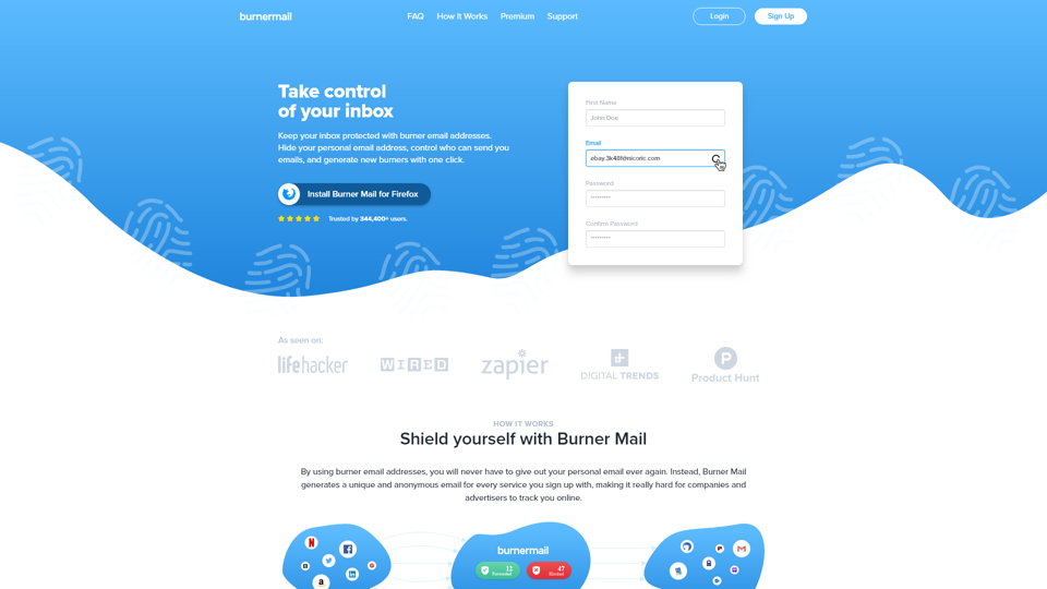 Burner Mail - Adresses email jetables, rapides et faciles