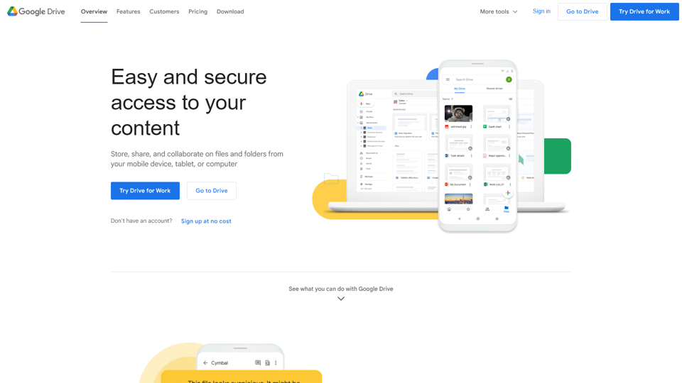 Personal Cloud Storage & File Sharing Platform - Google