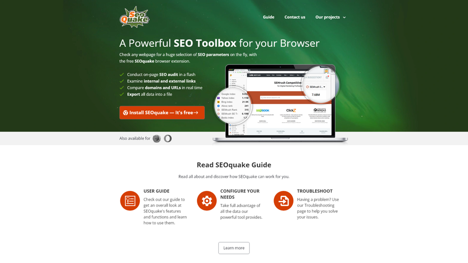 A Powerful SEO Toolbox for your Browser – SEOquake