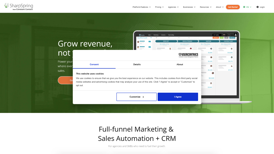 SharpSpring Automação de Marketing e CRM