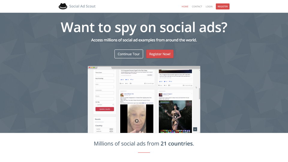 Social Ad Scout - Social Ad Examples