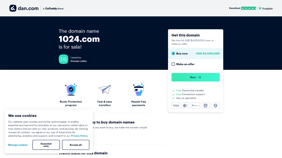 Le nom de domaine 1024.com est à vendre