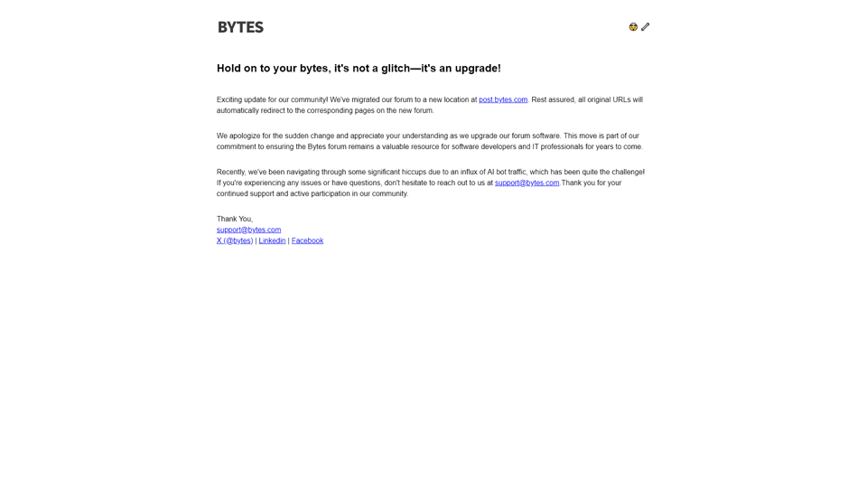 Bytes - It's not a glitch, it's a feature!