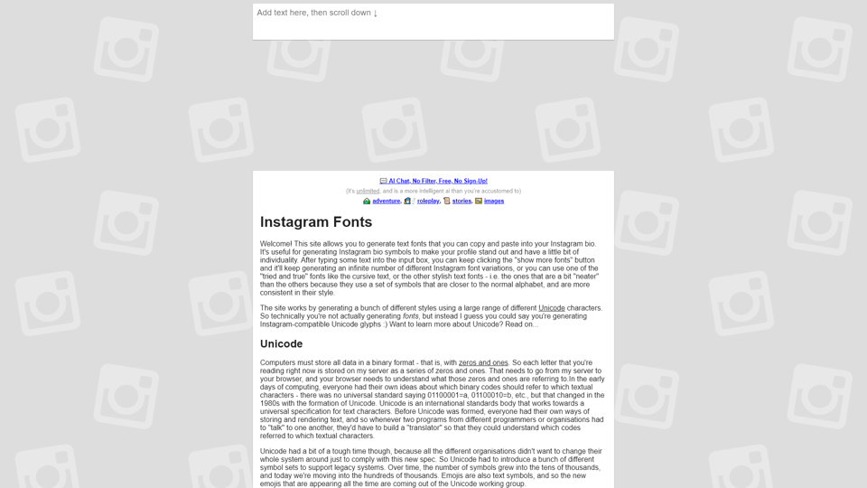 Instagram Fonts Generator (𝓬𝓸𝓹𝔂 𝕒𝕟𝕕 𝓅𝒶𝓈𝓉𝑒) ― IGFonts.io