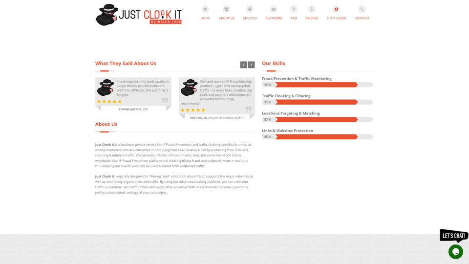 Just Cloak It™ | La Plateforme Officielle de Déguisement par BlackJack