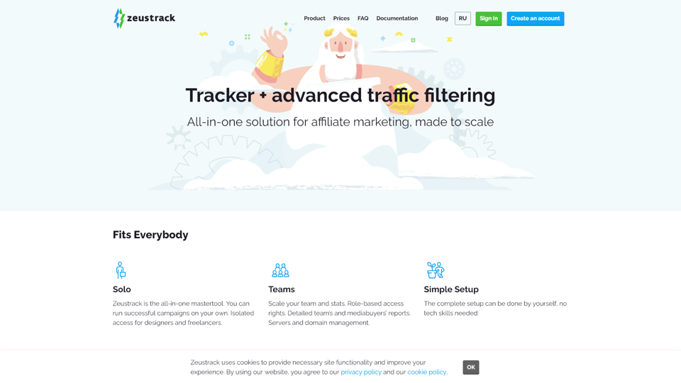 Zeustrack - Tracker + advanced traffic filtering