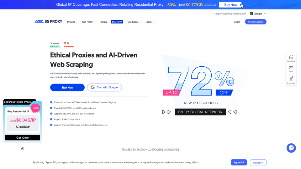 ABCproxy | Proveedor líder mundial de proxies IP residenciales