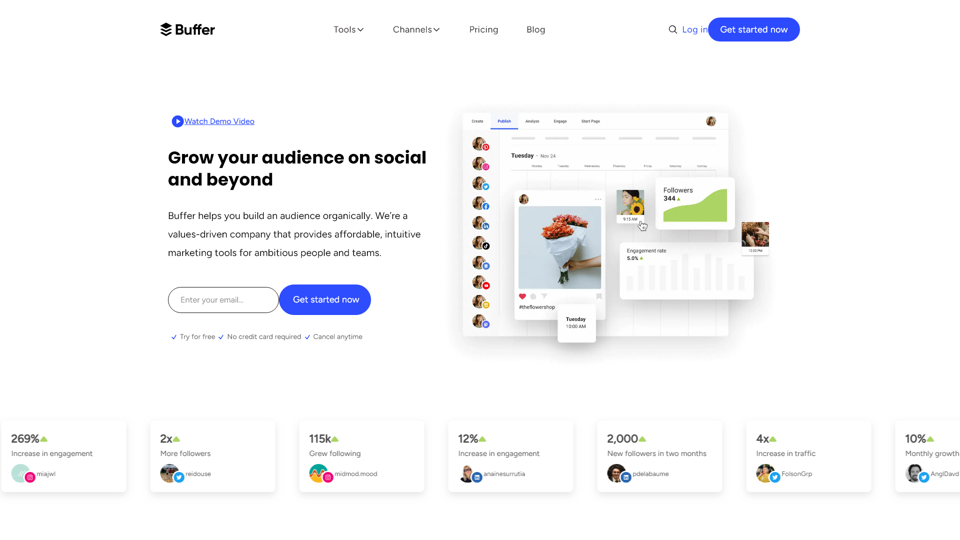 Buffer: A comprehensive social media toolkit for small businesses.