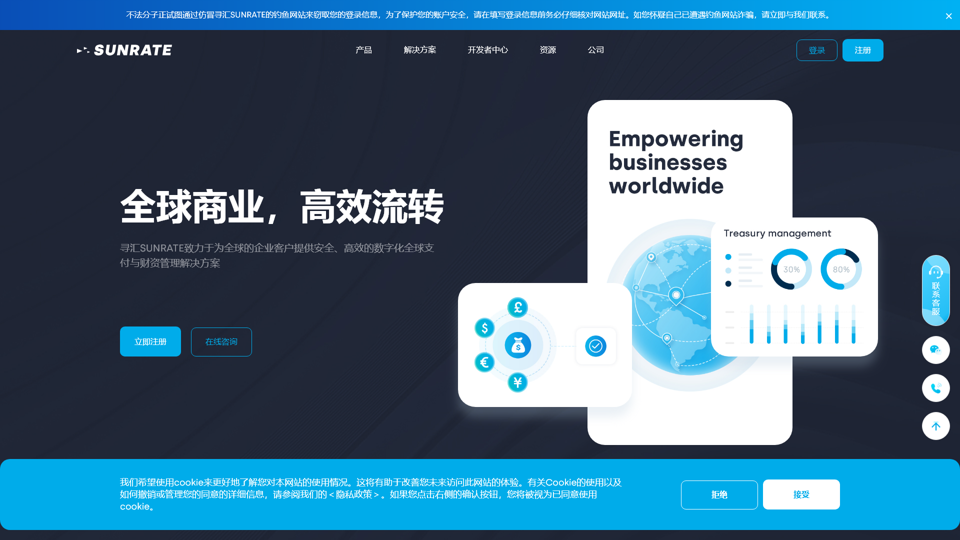 寻汇SUNRATE-Global Payments and Treasury Management Services Provider_International Trade Collection Institution_Global Online Payment Collection Platform