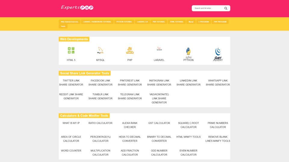 Experts PHP - Experts PHP Online Web Tutorials