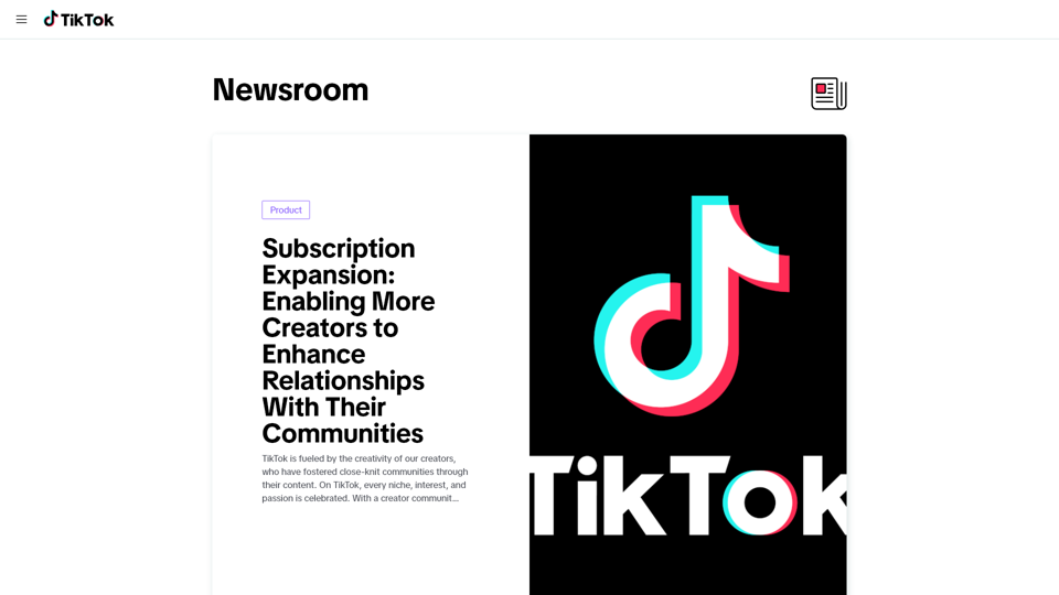 Actualités TikTok et Meilleures Histoires | Salle de Presse TikTok