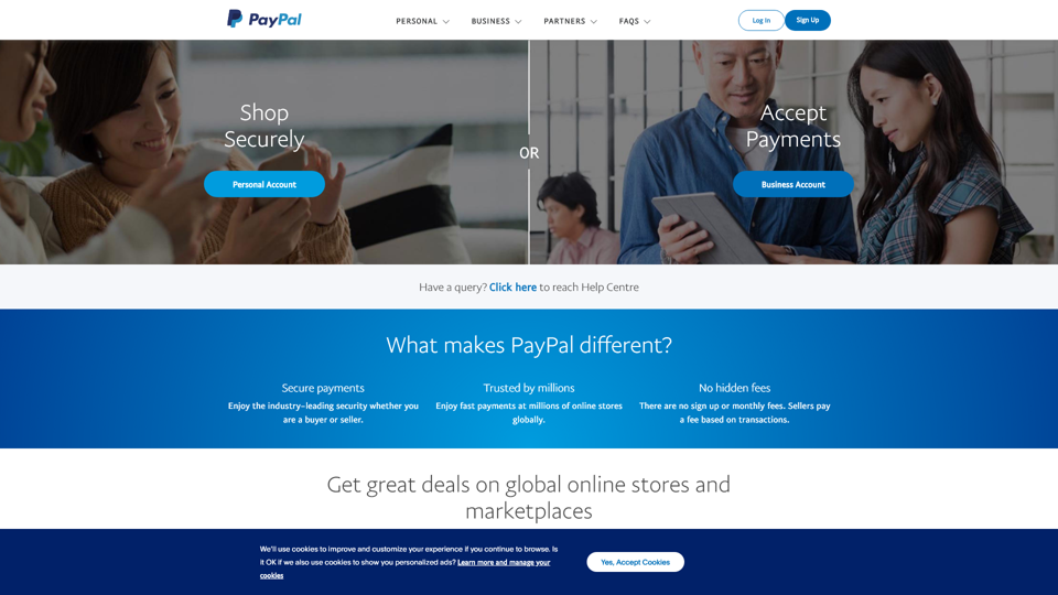 安全な支払い、PayPal中国