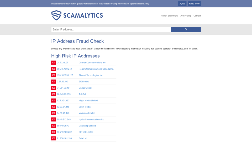 IP Address Fraud Check