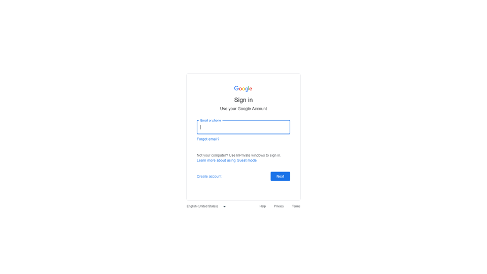 Iniciar sesión - Cuentas de Google