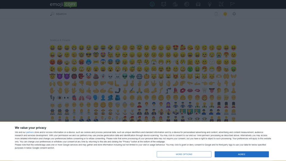 EmojiCopy | Clavier simple de copie et de collage d'emojis par JoyPixels®