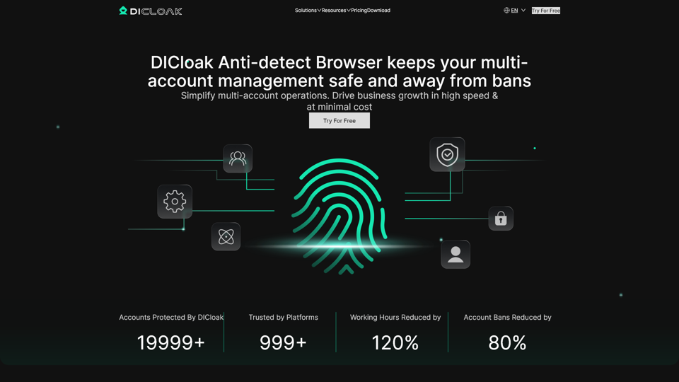 DICloak Navegador Antidetect para gerenciar várias contas